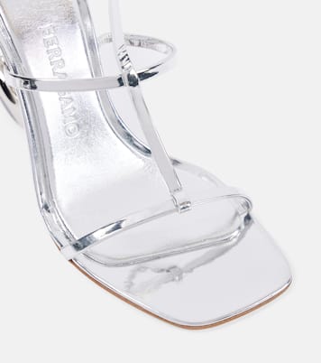Sandali Elina 105 in pelle metallizzata | Ferragamo
