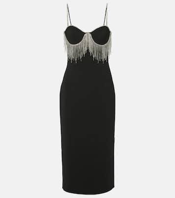 Estelle embellished crêpe midi dress | Rebecca Vallance