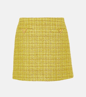Mini-jupe VGold en tweed | Valentino