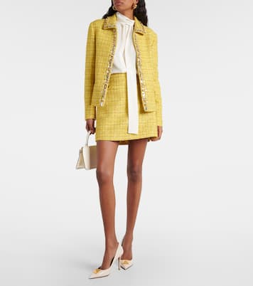 Mini-jupe VGold en tweed | Valentino