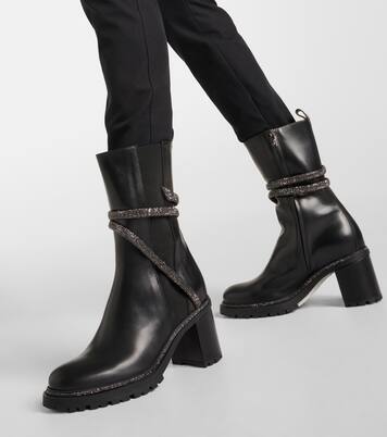 Cleo 60 embellished leather Chelsea boots | Rene Caovilla