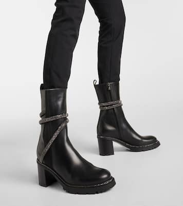 Cleo 60 embellished leather Chelsea boots | Rene Caovilla
