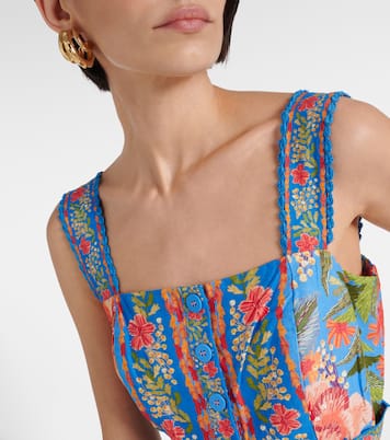 Combi-short Stiched Garden en lin | Farm Rio