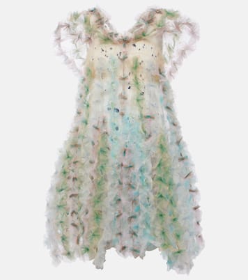 Floral off-shoulder midi dress | Susan Fang