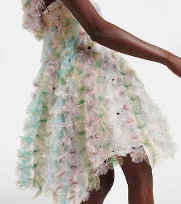 Floral off-shoulder midi dress | Susan Fang