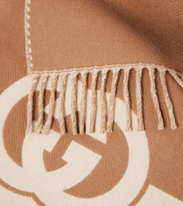 Bufanda de lana y cachemir con GG | Gucci