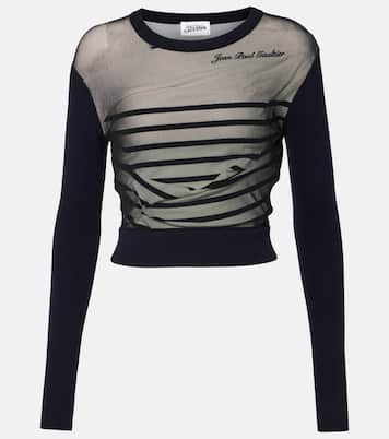 Top The Marinière de jersey y tul | Jean Paul Gaultier