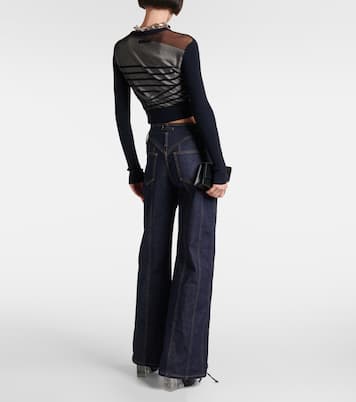 Top The Marinière de jersey y tul | Jean Paul Gaultier