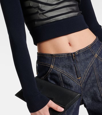 Top The Marinière de jersey y tul | Jean Paul Gaultier