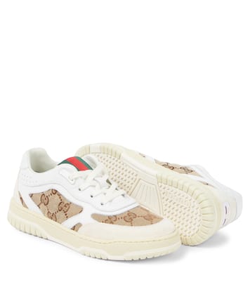 Sneakers GG in canvas con pelle | Gucci Kids