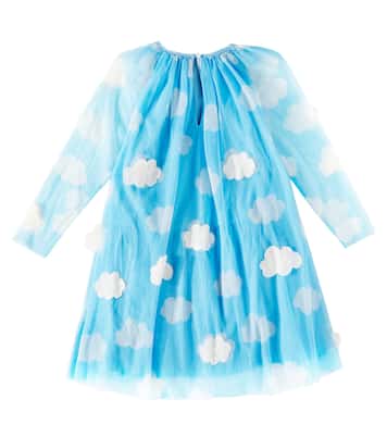 Abito in tulle con stampa e applicazioni | Stella McCartney Kids