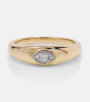 Bague Muse en or 10 ct et diamants | Stone and Strand