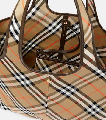 Borsa Medium in canvas Burberry Check  | Burberry