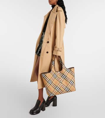 Borsa Medium in canvas Burberry Check  | Burberry