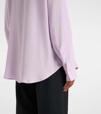 Blusa asimmetrica in seta con balze | Victoria Beckham