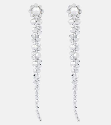 Drip crystal-embellished drop earrings | Simone Rocha