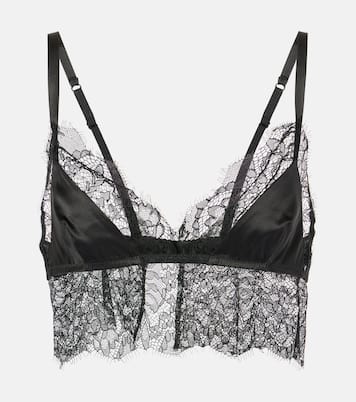 Bralette in raso con pizzo | Dolce&Gabbana