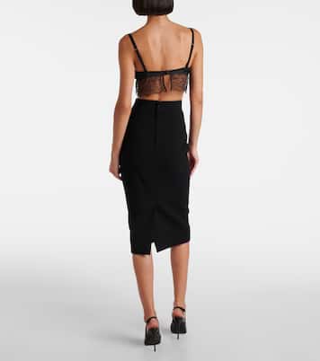 Bralette in raso con pizzo | Dolce&Gabbana