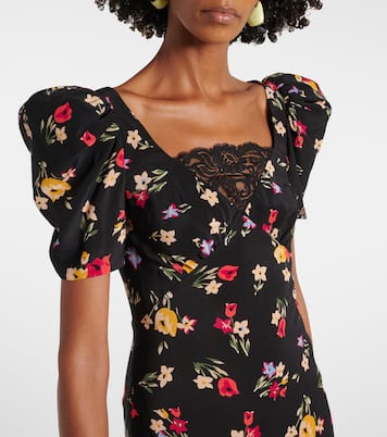 Vestido de fiesta de crepé de seda de china | Rodarte
