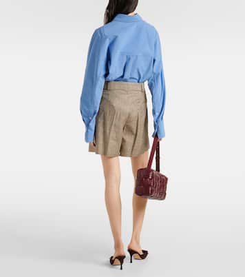 Shorts in seta a quadri | Blazé Milano