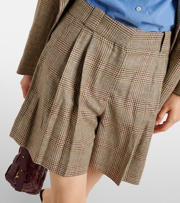 Shorts in seta a quadri | Blazé Milano