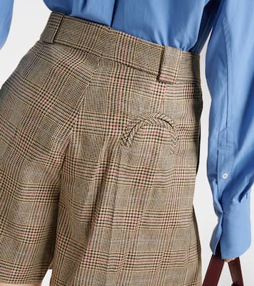 Shorts in seta a quadri | Blazé Milano