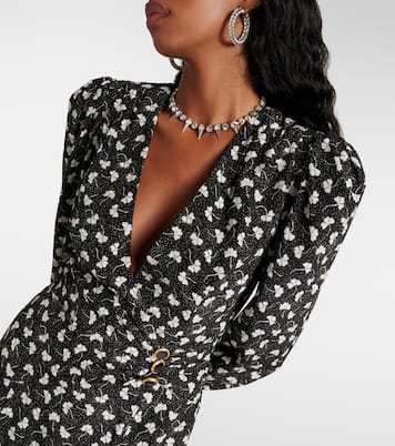 Printed silk midi dress | Alessandra Rich