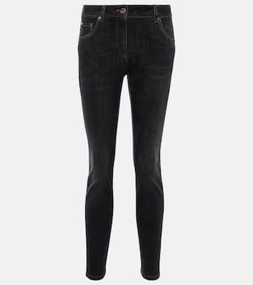 High-Rise Skinny Jeans | Brunello Cucinelli
