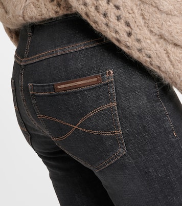 High-Rise Skinny Jeans | Brunello Cucinelli