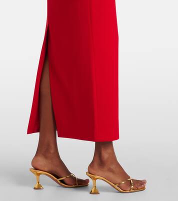 Halterneck crêpe midi dress | The New Arrivals Ilkyaz Ozel
