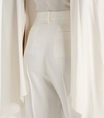 Pantaloni flared in cady a vita alta | Elie Saab