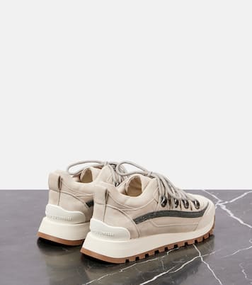 Sneakers in suede | Brunello Cucinelli