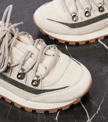 Sneakers in suede | Brunello Cucinelli