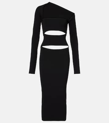 Abito midi in maglia di jersey a coste | Christopher Esber