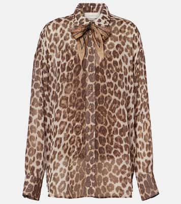 Chemise Illustration à motif léopard | Zimmermann