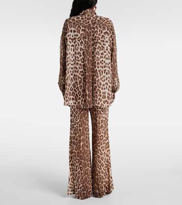 Chemise Illustration à motif léopard | Zimmermann