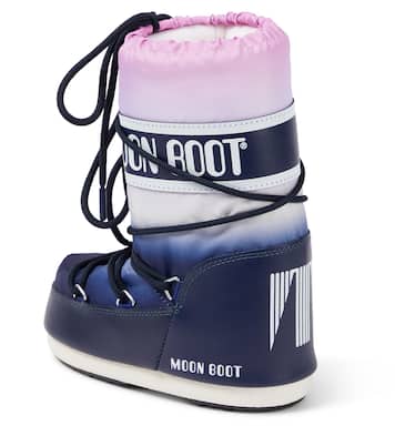 Icon faux leather-trimmed snow boots | Moon Boot Kids