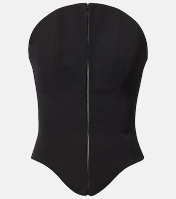 Top a corsetto in lana | McQueen