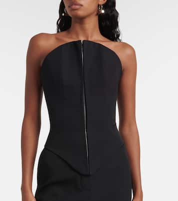 Top a corsetto in lana | McQueen