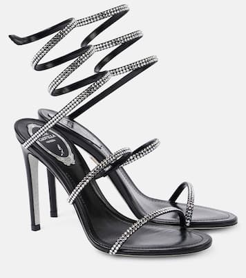 Sandales Cleo 105 en satin à ornements | Rene Caovilla