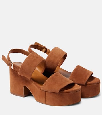 Cora4 suede platform sandals | Clergerie