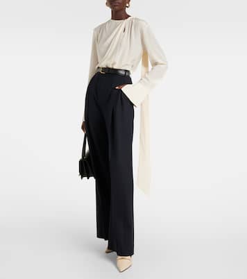 Blusa in seta con ruches | Victoria Beckham
