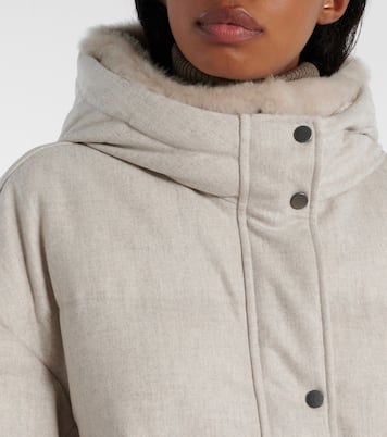 Daunenmantel aus Schurwolle | Brunello Cucinelli