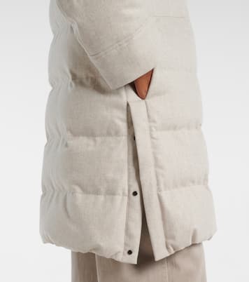 Daunenmantel aus Schurwolle | Brunello Cucinelli