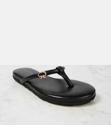 Tongs Juno en cuir | Gianvito Rossi