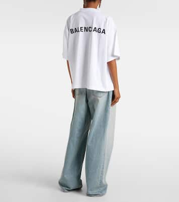 Camiseta de algodón estampada | Balenciaga