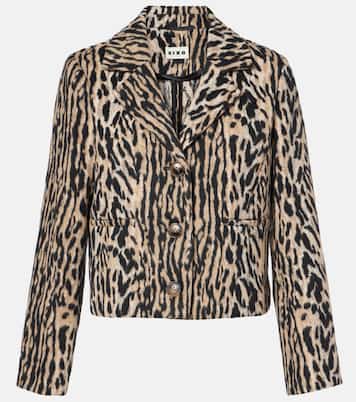 Giacca Leila con stampa leopardata | Rixo