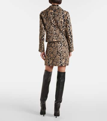 Giacca Leila con stampa leopardata | Rixo