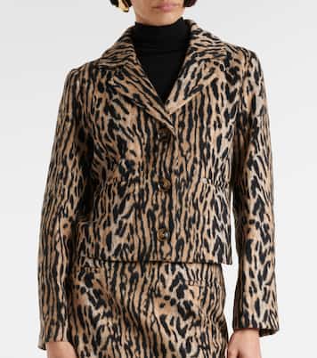 Giacca Leila con stampa leopardata | Rixo