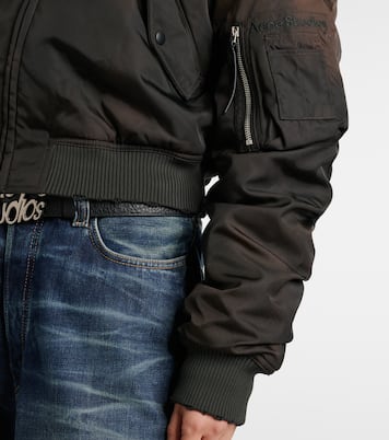 Bomber cropped con pelliccia sintetica | Acne Studios